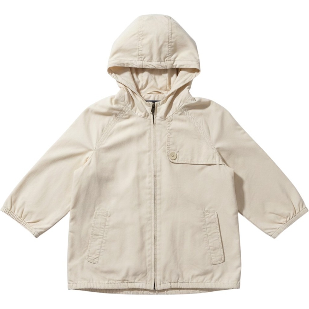 Old‎ Navy Women's Medium Cream Beige Hooded Windbreaker Jacket Zip Up
